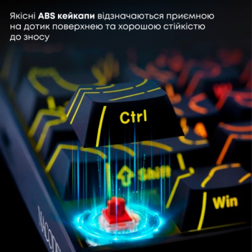 Клавиатура Ajazz NK68 Red Switch USB UA Black (NK68-R-S-B)