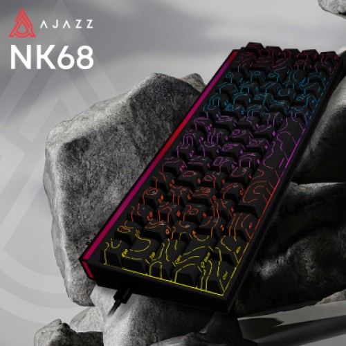 Клавиатура Ajazz NK68 Red Switch USB UA Black (NK68-R-S-B)