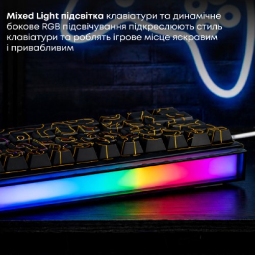 Клавиатура Ajazz NK68 Red Switch USB UA Black (NK68-R-S-B)