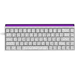 Клавіатура Ajazz NK68 Red Switch USB UA White (NK68-R-S-W)