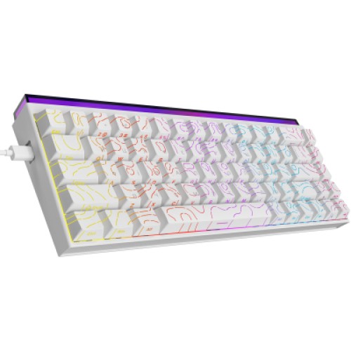 Клавиатура Ajazz NK68 Red Switch USB UA White (NK68-R-S-W)