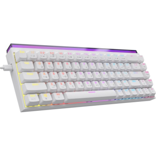 Клавиатура Ajazz NK68 Red Switch USB UA White (NK68-R-W)