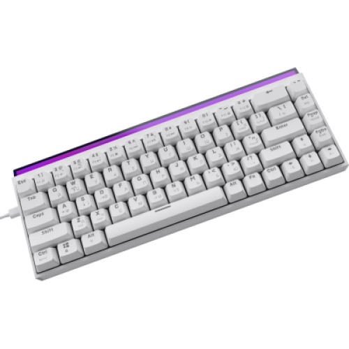 Клавиатура Ajazz NK68 Red Switch USB UA White (NK68-R-W)