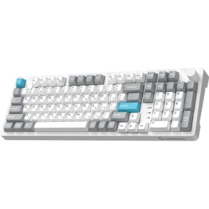 Клавіатура GamePro Asgard Drakkar Keychron Super Red Switch Wireless/Bluetooth/USB UA White (MK305WH)