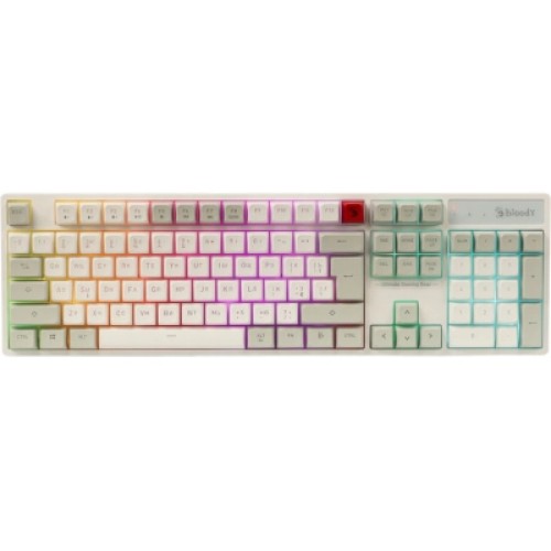 Клавиатура A4Tech Bloody B230N USB UA White (4711421003131)