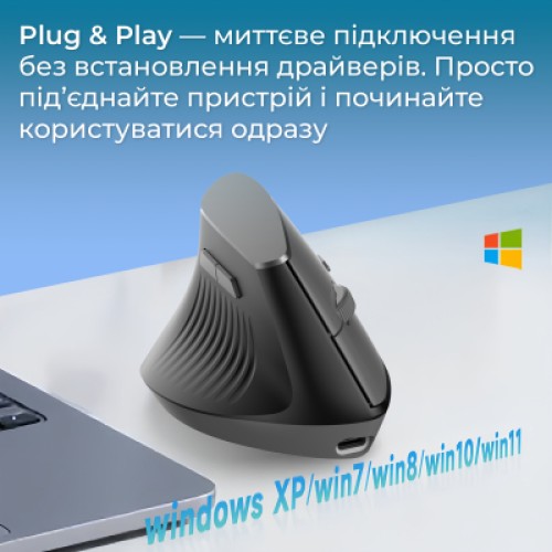 Мышка Ajazz i300 Wireless/Bluetooth/USB Black (i300-B)