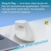 Мышка Ajazz i300 Wireless/Bluetooth/USB White (i300-W)