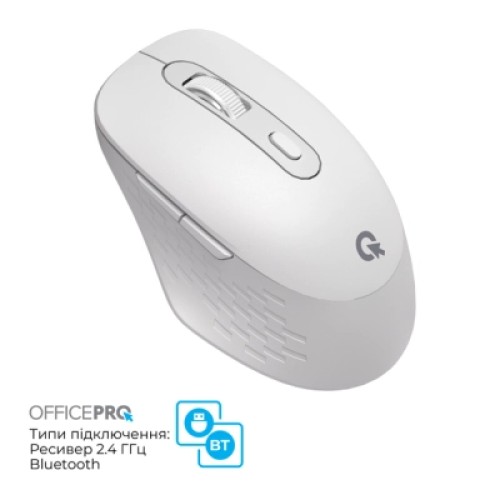 Мышка OfficePro M265W Wireless/Bluetooth Silent Click White (M265W)