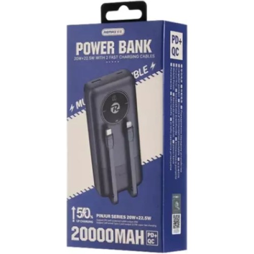 Батарея универсальная Remax 20000mAh, 22.5W, Black (RPP-38 / 45364)