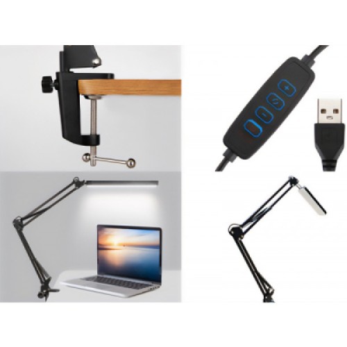 Настольная лампа Media-Tech FLEX LAMP 5,6W 6500K 5V Black (MT224)