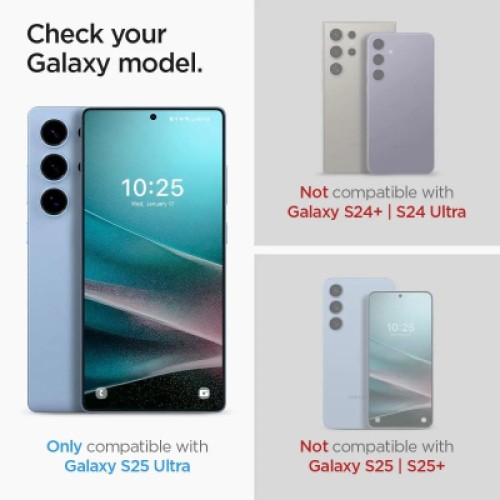 Стекло защитное Spigen tR EZ Fit HD Samsung Galaxy S25 Ultra 2 pcs (AGL09082)