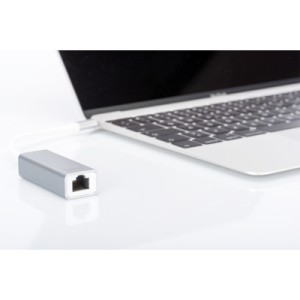 Перехідник USB-C to RJ45 Ethernet 1000Mbps Digitus (DN-3024)