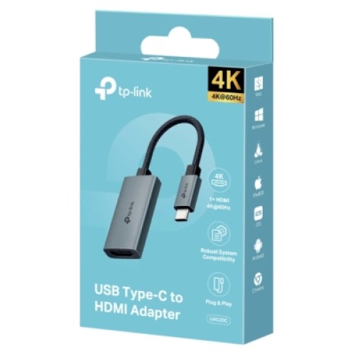Переходник USB-C F to HDMI M black TP-Link (UA520C)