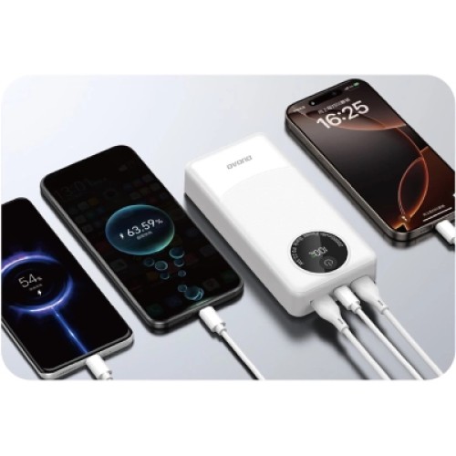 Батарея универсальная Dudao K12Pro 20000mAh PD/22.5W, USB-A, USB-C, Black (6976625333905)