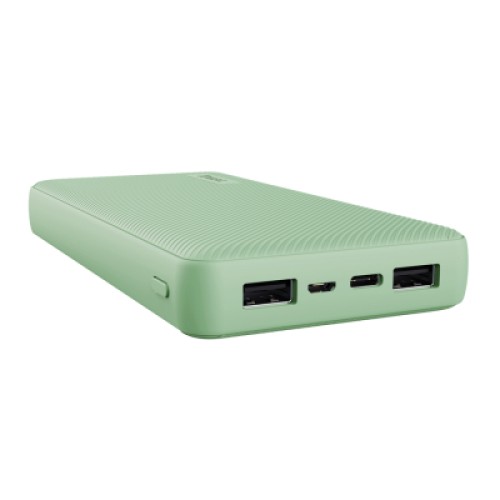 Батарея универсальная Trust Primo 20000 mAh ECO (USB-C/3A, 2*USB-A/2.4А) Green (25027_TRUST)
