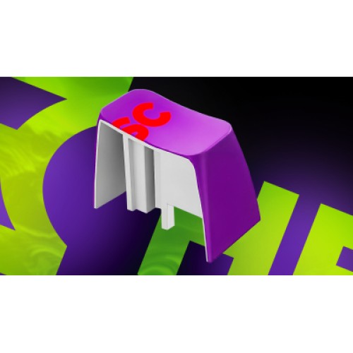 Клавиатура Hator Hellyberry HK60 Mechanical Linear RGB Wireless/Bluetooth/USB UA White/Violet (HK60_wireless)