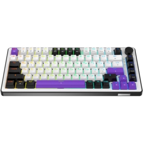 Клавиатура Hator Hellyberry HK75 Mechanical Linear RGB USB UA White/Violet (HK75)