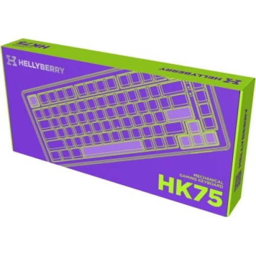 Клавиатура Hator Hellyberry HK75 Mechanical Linear RGB USB UA White/Violet (HK75)
