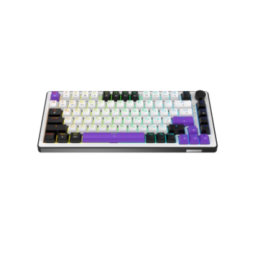 Клавиатура Hator Hellyberry HK75 Mechanical Linear RGB Wireless/Bluetooth/USB UA White/Violet (HK75_wireless)