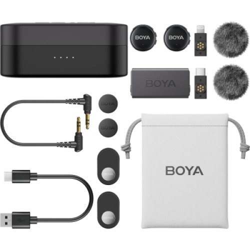 Микрофон Boya LINK 3-01 Type-C/TRS/Lightning Black (LINK 3-01)