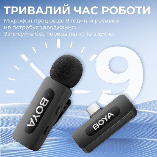 Микрофон Boya BY-V10 Type-C Black (BY-V10)