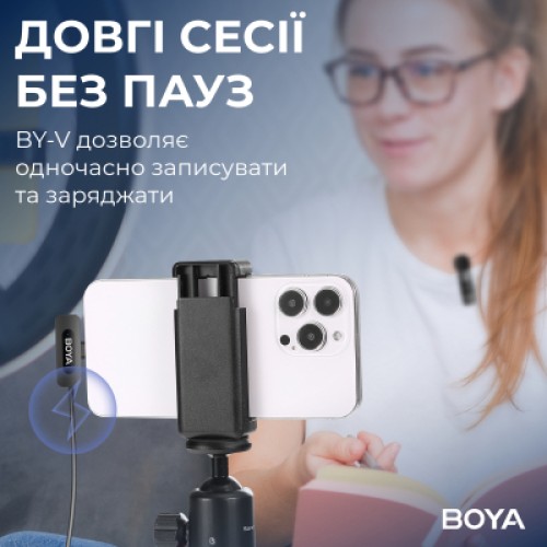 Микрофон Boya BY-V20 Type-C Black (BY-V20)