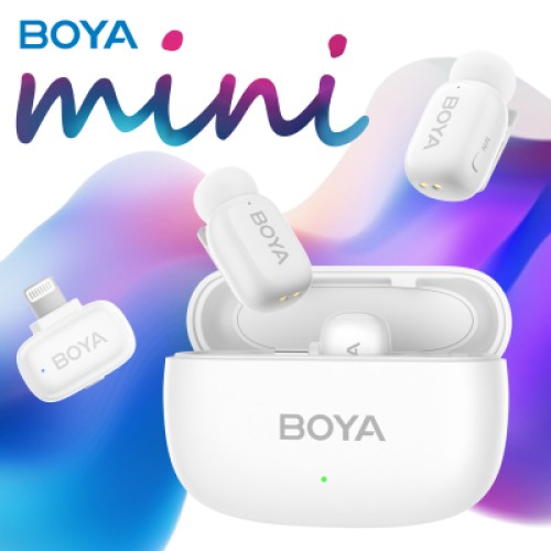 Микрофон Boya mini-13 Type-C/Lightning White (mini-13)