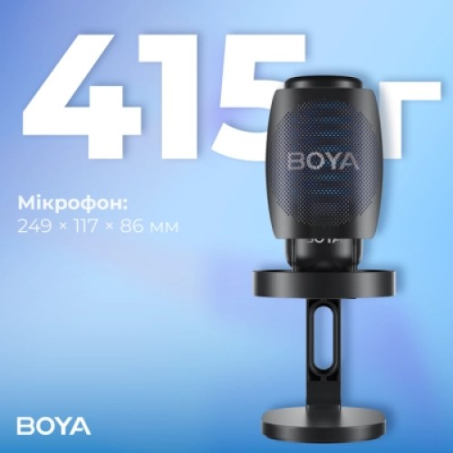 Микрофон Boya K3-02 RGB Type-C/3,5 мм Black (BOYA K3-02)