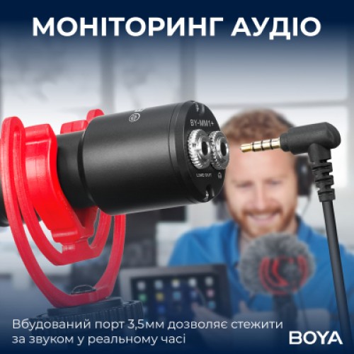 Микрофон Boya BY-MM1+ Black (BY-MM1+)