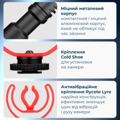 Микрофон Boya BY-MM1+ Black (BY-MM1+)