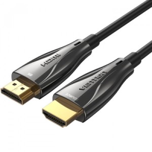 Кабель мультимедійний HDMI M to HDMI M 15.0m V2.1 Optical 8K 60Hz 48Gbps Dolby 7.1 black VENTION (ALBBN)