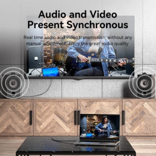 Кабель мультимедийный HDMI M to HDMI M 5.0m V2.0 4K 60Hz black VENTION (ALIBJ)