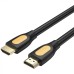 Кабель мультимедийный HDMI M to HDMI M 5.0m V2.0 4K 60Hz black VENTION (ALIBJ)
