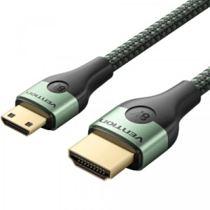 Кабель мультимедійний HDMI M to HDMI mini M 2.0m V2.1 8K 60Hz green VENTION (AGJGH)
