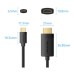 Кабель мультимедийный USB-C to HDMI M 2.0m 4K 60Hz black VENTION (CRIBH)