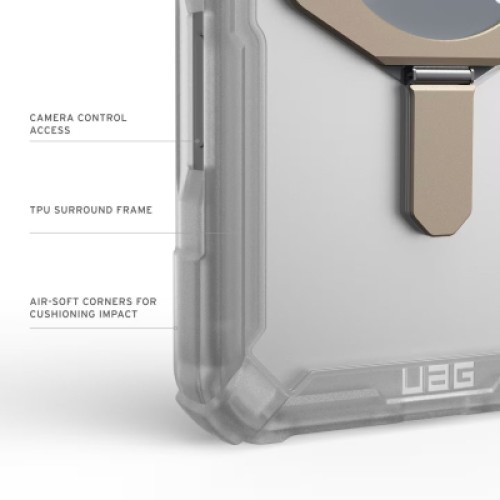 Чехол для мобильного телефона UAG Plasma XTE MagSafe iPhone 17 Pro Max Clear/Titanium (114528114G36)