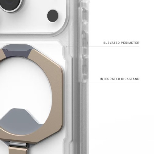 Чехол для мобильного телефона UAG Plasma XTE MagSafe iPhone 17 Pro Clear/Titanium (114527114G36)