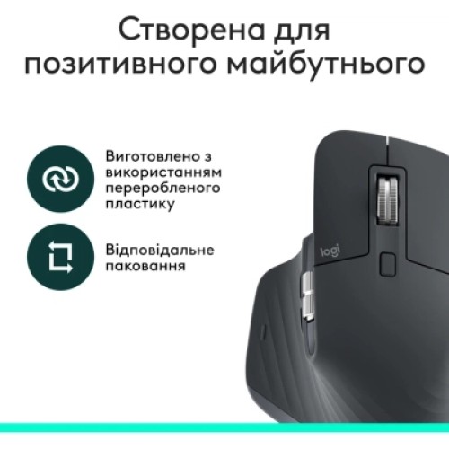 Мышка Logitech MX Master 3S Performance Bluetooth Graphite (910-007501)