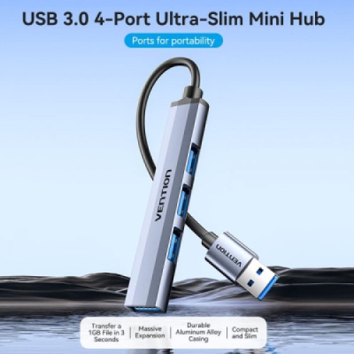 Концентратор VENTION USB 3.0 to1xUSB 3.0 + 3xUSB 2.0 gray (CKOHB)