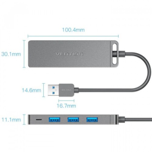 Концентратор VENTION USB 3.0 to 4xUSB 3.0 black (CHLBB-SCB)