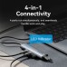 Концентратор VENTION USB-C to 4xUSB 3.0 + 1xUSB-C black (TGZHB)