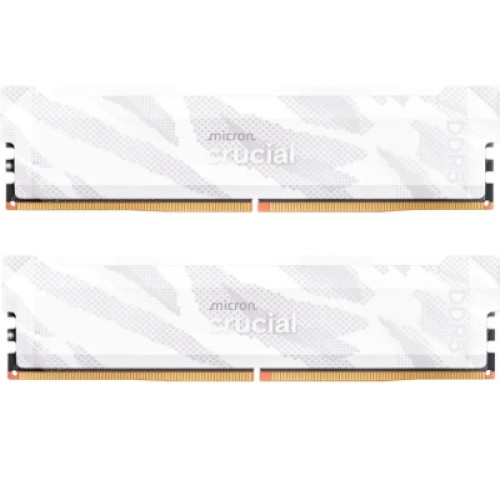 Модуль памяти для компьютера DDR5 32GB (2x16GB) 6400 MHz Pro Overclocking White Micron (CP2K16G64C32U5W)