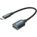 Переходник OTG USB 3.1 AF to USB-C 0.15m black VENTION (CCVBB)