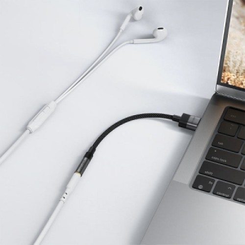 Переходник USB AM to 3.5mm F 0.15m black Acefast (6974316285298)