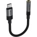 Переходник USB-C to 3.5mm F 0.15m DAC audio black Acefast (6974316285281)