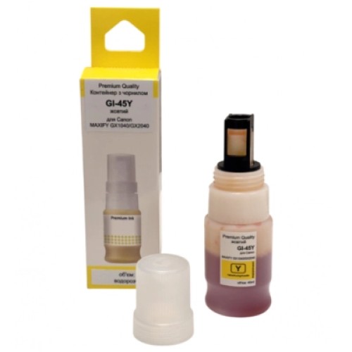 Чернила Premium Quality Canon GI-45 40 ml Yellow, MAXIFY GX1040/GX2040 (70265162)