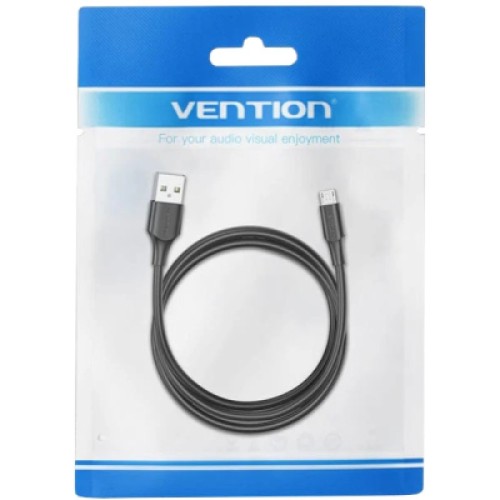 Дата кабель USB 2.0 AM to Micro 5P 1.0m black VENTION (CTIBF)