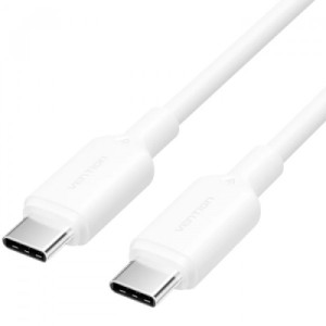 Дата кабель USB-C to USB-C 1.0m 60W white VENTION (TRCWF)