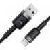 Дата кабель USB 2.0 AM to USB-C 1.2m 60W black Acefast (6974316285144)