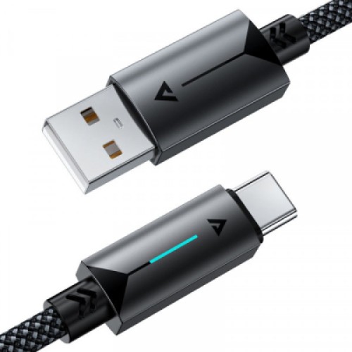 Дата кабель USB 2.0 AM to USB-C 1.2m 60W black Acefast (6974316284482)
